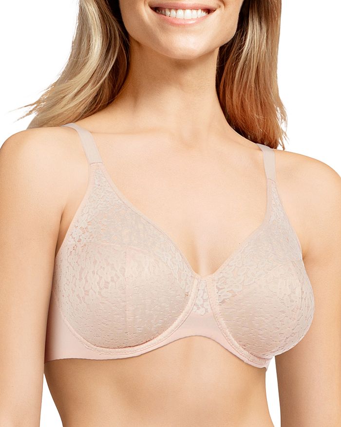 Chantelle Absolute Invisible Smooth Underwire Contour Bra pale rose 38C  34DD NEW 