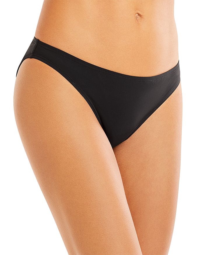 Tory Burch Solid Hipster Bikini Bottoms In Black