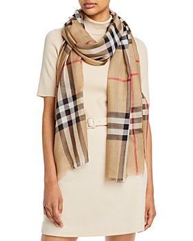 Check Cashmere Reversible Scarf in Mid grey | Burberry® Official