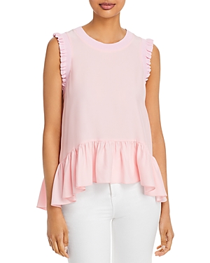 CINQ À SEPT CINQ A SEPT LENORA SLEEVELESS PEPLUM TOP,ZK5891468Z