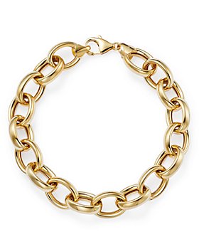 Jewels By Lux 14ky Oval ID Anchor Bracelet Jewels By Lux 14ky Oval ID Anchor Bracelet