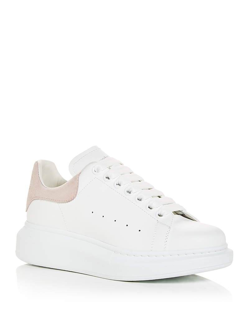 Mcqueen Women's Oversized Suede Heel Detail Sneakers