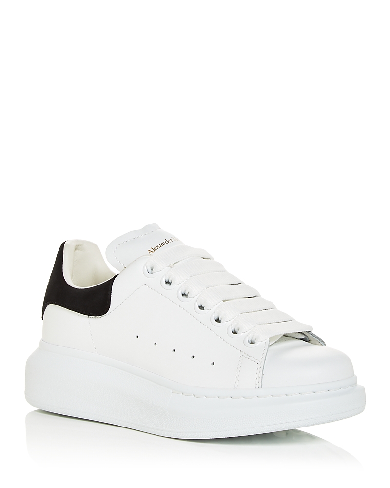 McQueen Women's Oversized Suede Heel Detail Sneakers