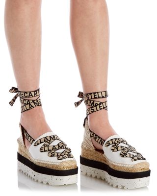 【Stella McCartney】 Gaia Platform Espadrilles 厚底 Gaia platform espadrilles in pink - Stella Mc Cartney