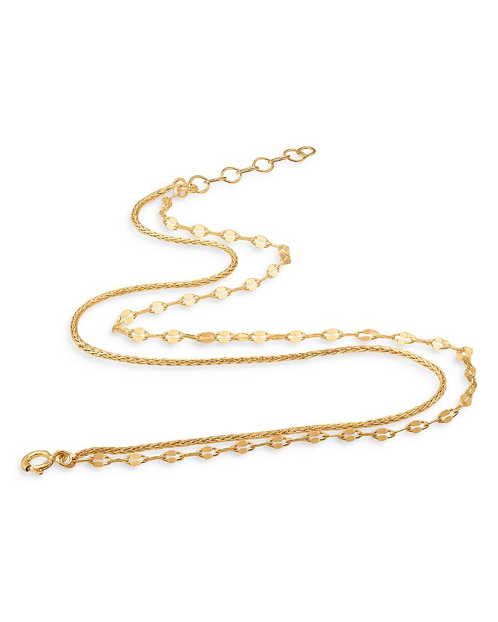 Shop Aqua Double-row Chain Anklet- 100% Exclusive In Gold