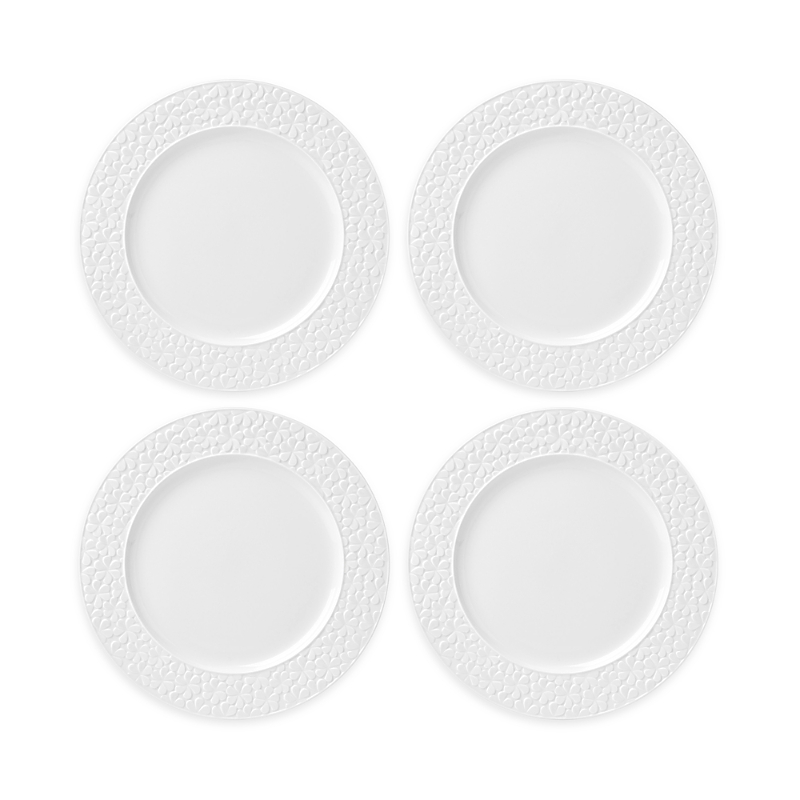 Kate Spade Blossom Lane 4-piece Accent Plate Set In White