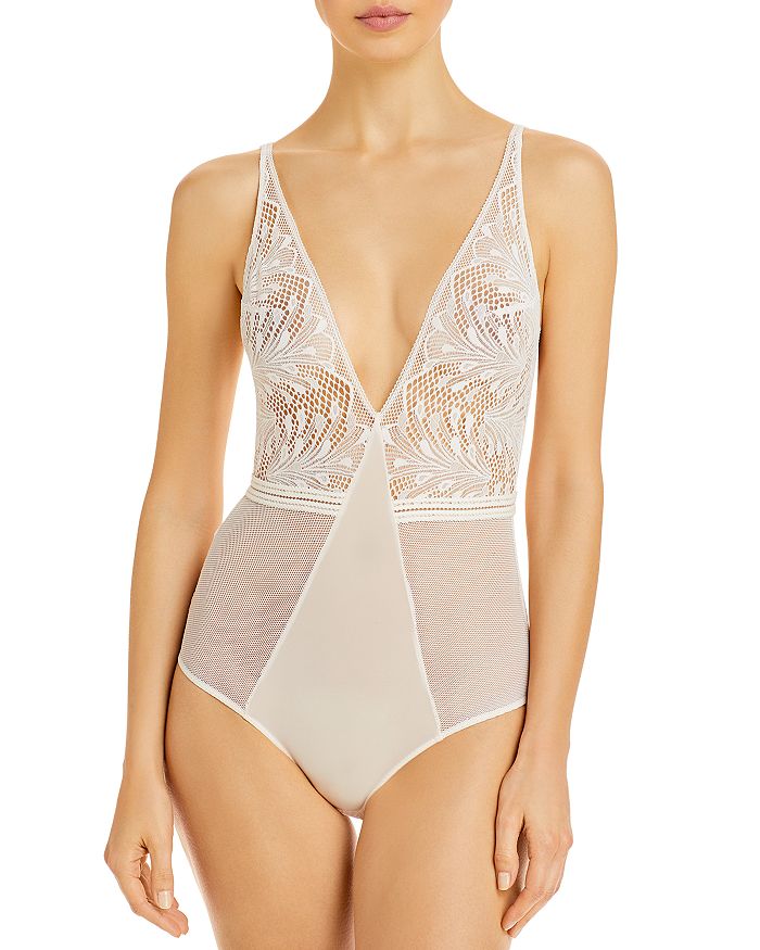 Passionata By Chantelle Thelma Bodysuit In Talc