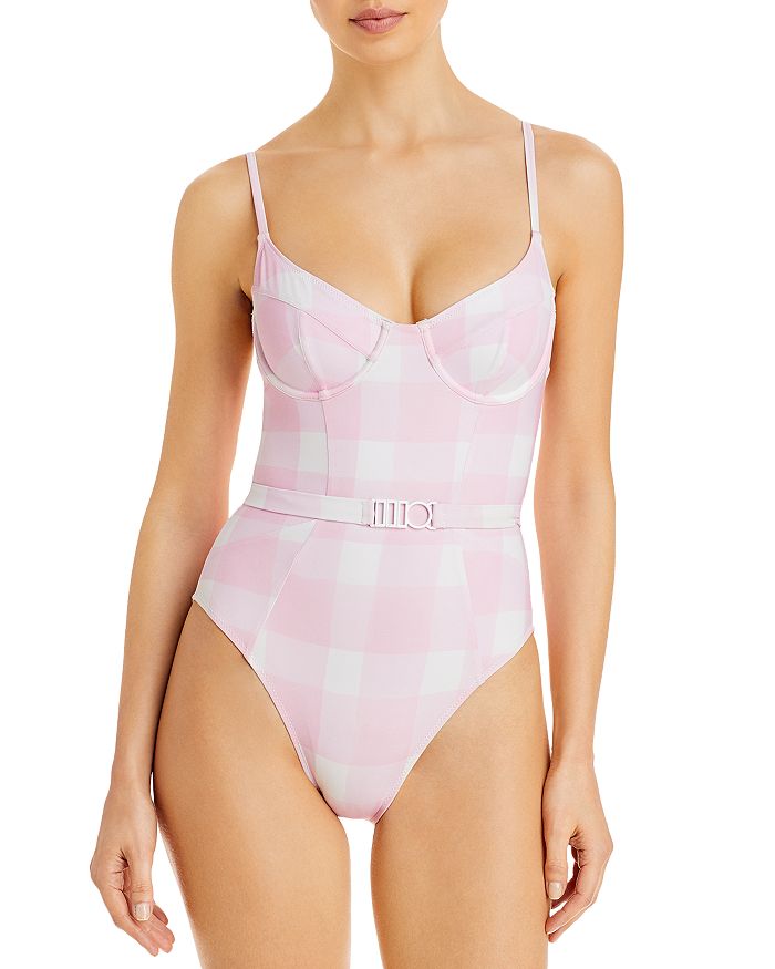 Solid & Striped THE SPENCER GINGHAM ONE PIECE SWIMSUIT