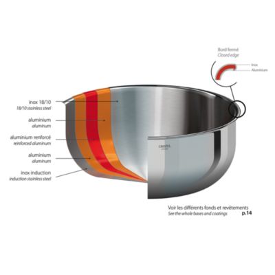 Cristel Stainless Steel 11&amp;quot; Wok