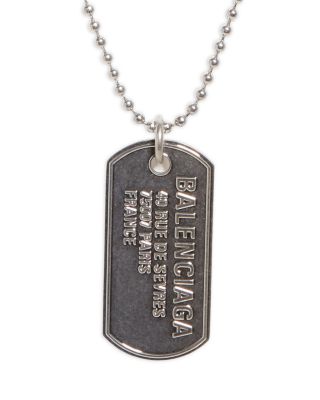 【BALENCIAGA】EVERYDAY Logo tag ロゴ タグ ネックレス ギフト 23AW】BALENCIAGA Logo tag ロゴ タグブ ネックレス ギフト