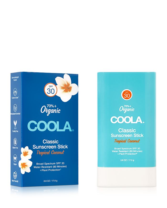 Shop Coola Classic Sunscreen Stick Spf 30 - Tropical Coconut 0.6 Oz.