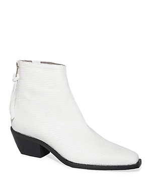 Allsaints Women's Lenora Pointed Toe Ankle Booties In White