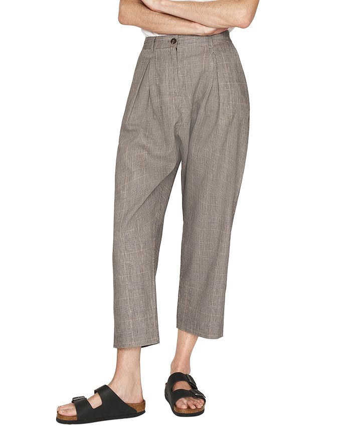 Cropped harem top pants new look