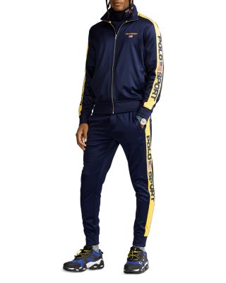 polo jacket and joggers
