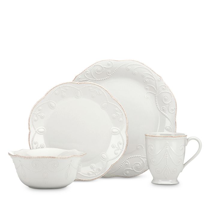 Lenox French Perle 4 Piece Place Setting In White