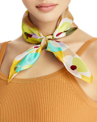 Echo - Bold Floral Silk Bandana