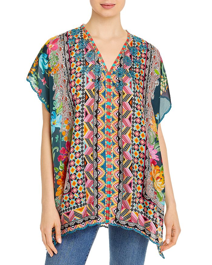 Johnny Was Magdalene Poncho Top | Bloomingdale's