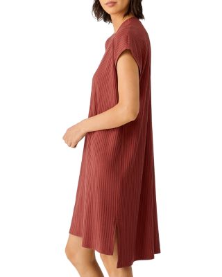 Eileen Fisher - Crewneck High/Low Shift Dress