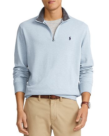 Polo Ralph Lauren Cotton Blend Quarter Zip Shirt | Bloomingdale's