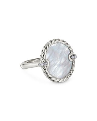 david yurman pearl ring with diamonds