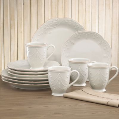 French Perle 12 Piece Dinnerware Set