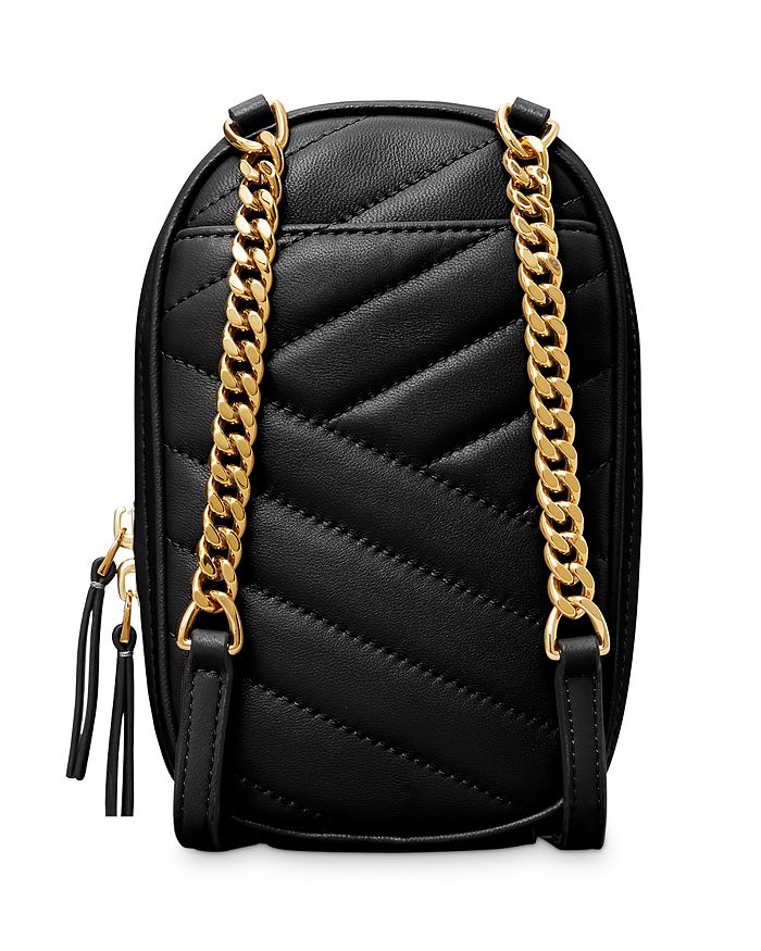 Tory Burch Kira Chevron North South Leather Crossbody