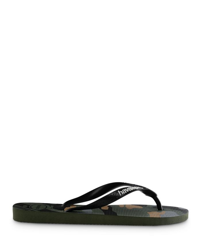 Men's Top Camo Print Flip-Flops