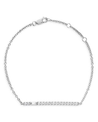 Bloomingdale's Diamond Bar Bracelet In 14K White Gold, 0.40 Ct. T.w ...