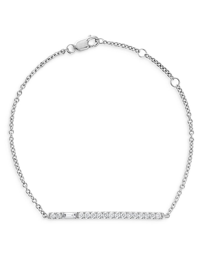 Bloomingdale s Diamond Bar Bracelet in 14K White Gold 0.40 ct