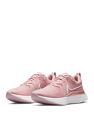 Nike Women's React Infinity Run Flyknit 2 Running Shoes In Pink Glaze/white