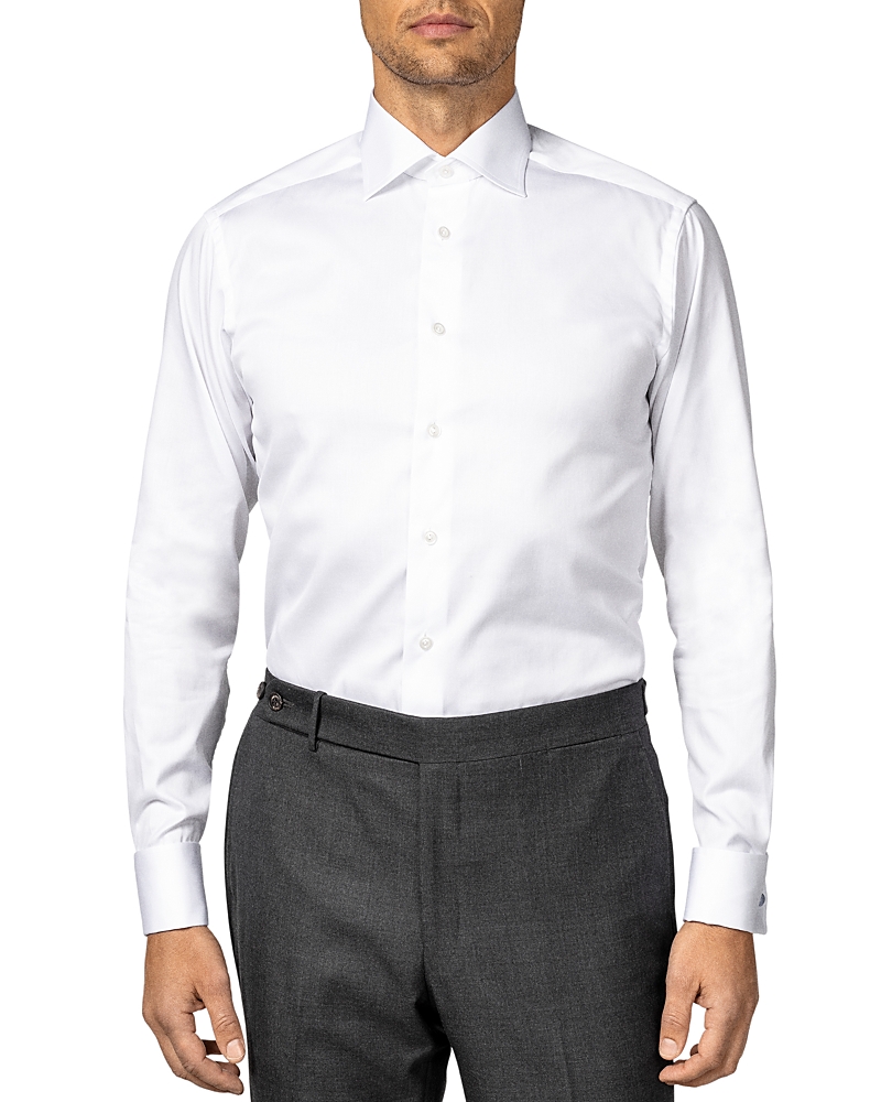 Eton Contemporary Fit Signature Twill French Cuff Dress Shirt