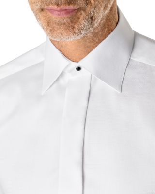 Contemporary Fit Diamond Weave Tuxedo Shirt