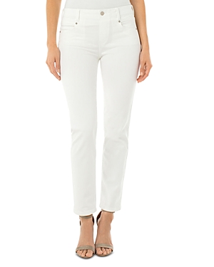 Liverpool Los Angeles Gia Glider Slim Fit Pull On Jeans in Bright White