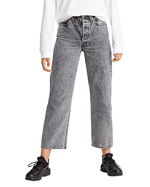Levi's Rib Cage Straight-leg Cropped Jeans In Moon Landing | ModeSens