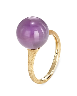 MARCO BICEGO 18K YELLOW GOLD AFRICAN BOULE AMETHYST RING,AB614-AT01-Y