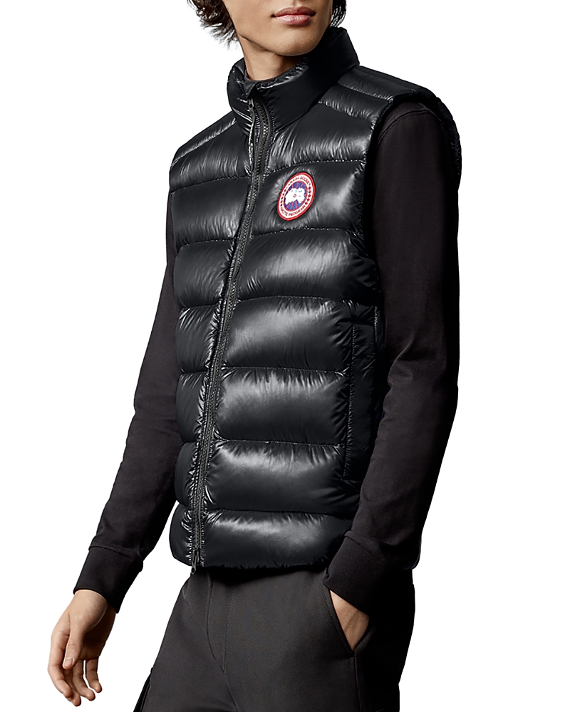 Canada Goose Crofton Recycled Nylon Down Vest In Black