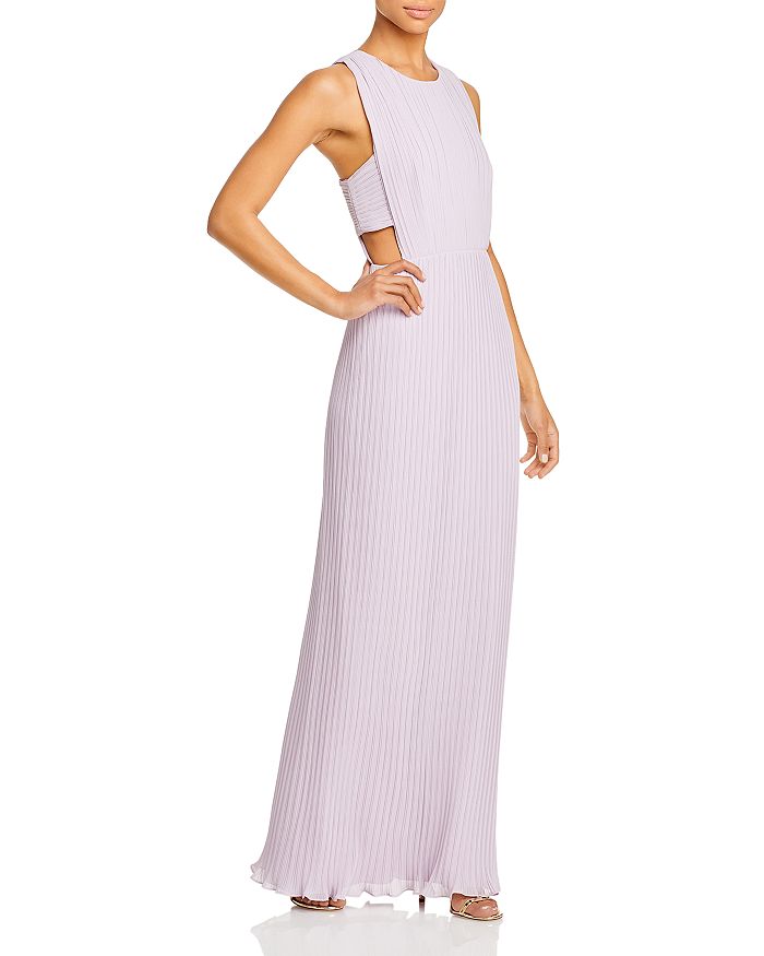 BCBGMAXAZRIA Raven Pleated Cutout Gown - 100% Exclusive | Bloomingdale's