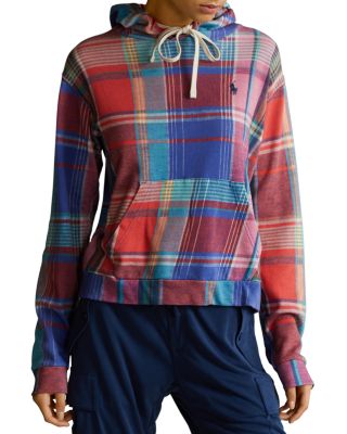 plaid polo hoodie