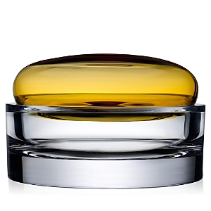 Nude Glass Ecrin Lidded Vessel - Amber Lid