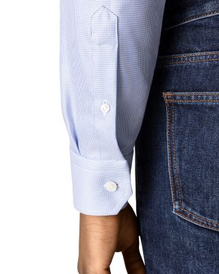 Slim Fit Houndstooth Dress Shirt