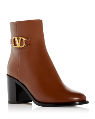 valentino brown booties