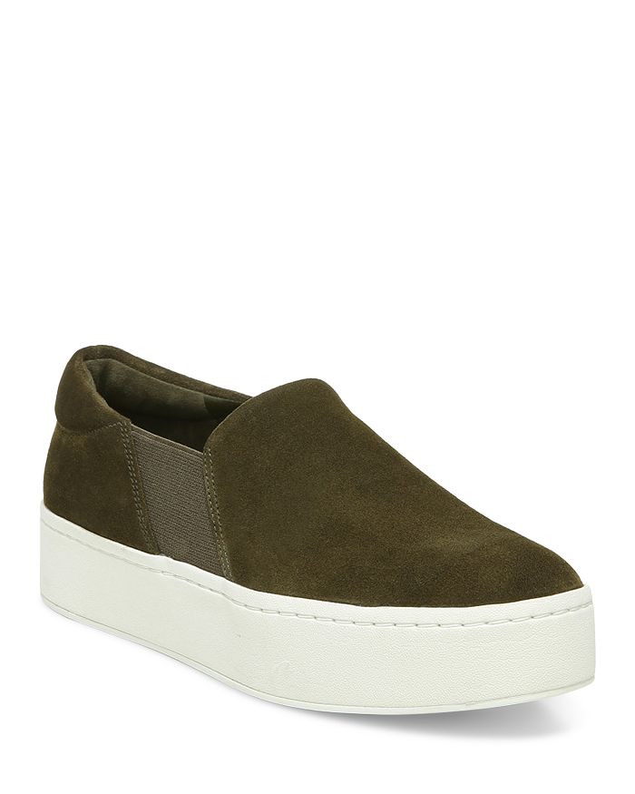 Vince Women s Warren Suede Slip On Platform Sneakers Bloomingdale s