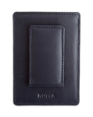 Leather Magnetic Money Clip Wallet