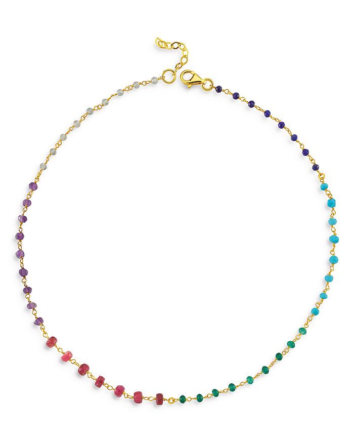 Maison Irem 18K Gold-Plated Bead Spectrum Necklace, 16.5
