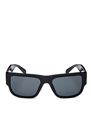 Versace Men's Square Sunglasses, 56mm In Black /dark Gray