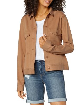 high low patch pocket jacket