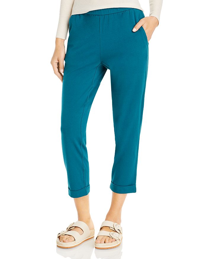 Eileen Fisher Cropped Slim Fit Pants | Bloomingdale's