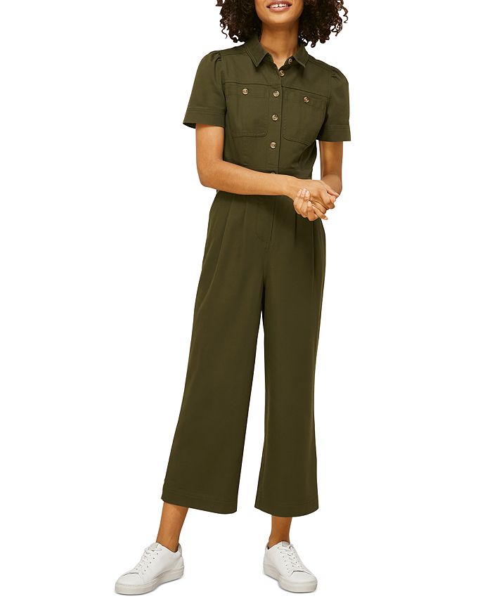Whistles Emma Pleated Jumpsuit Bloomingdale's