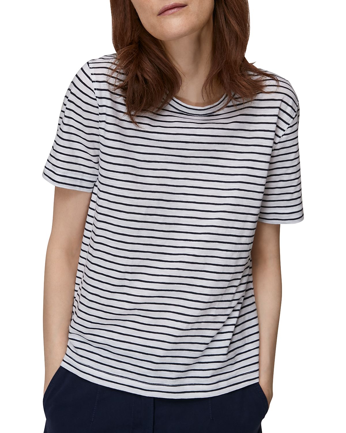 Whistles Emily Striped Tee