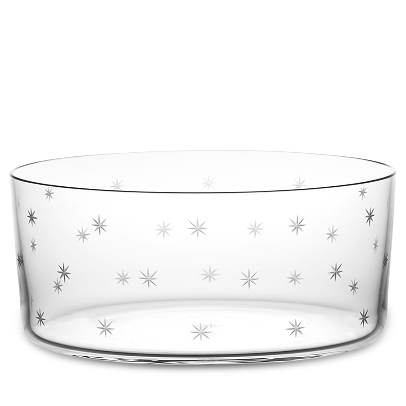 Richard Brendon Cocktail Collection Star Cut Ice Bucket In Clear